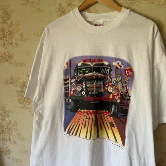 90s Deadstock Furthur Festival Grateful Dead “Magic Bus” T-Shirt 25x31” - Picture 1 of 8